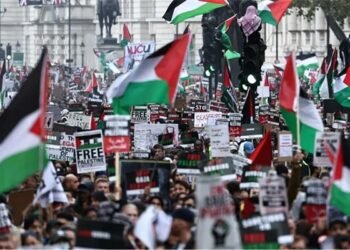 برسلز میں فلسطین کے حق میں زوردار مظاہرہ، ہزاروں افراد نے شرکت کی