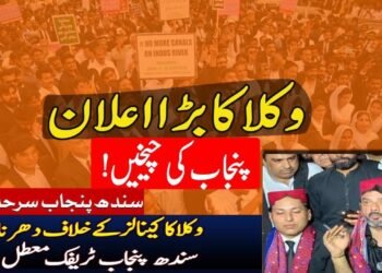 کینالز کے خلاف وکلاء کا دھرنا، سندھ-پنجاب بارڈر بند، صورتحال سنگین ترین ہو گئی